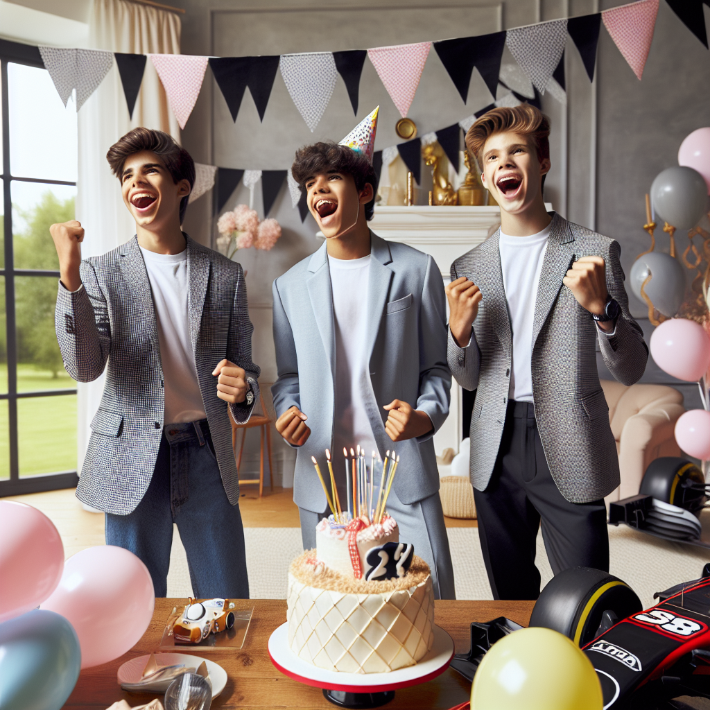 Two teenage boys, Wife, Formula one, Golf, and Always dressed well Birthday Card