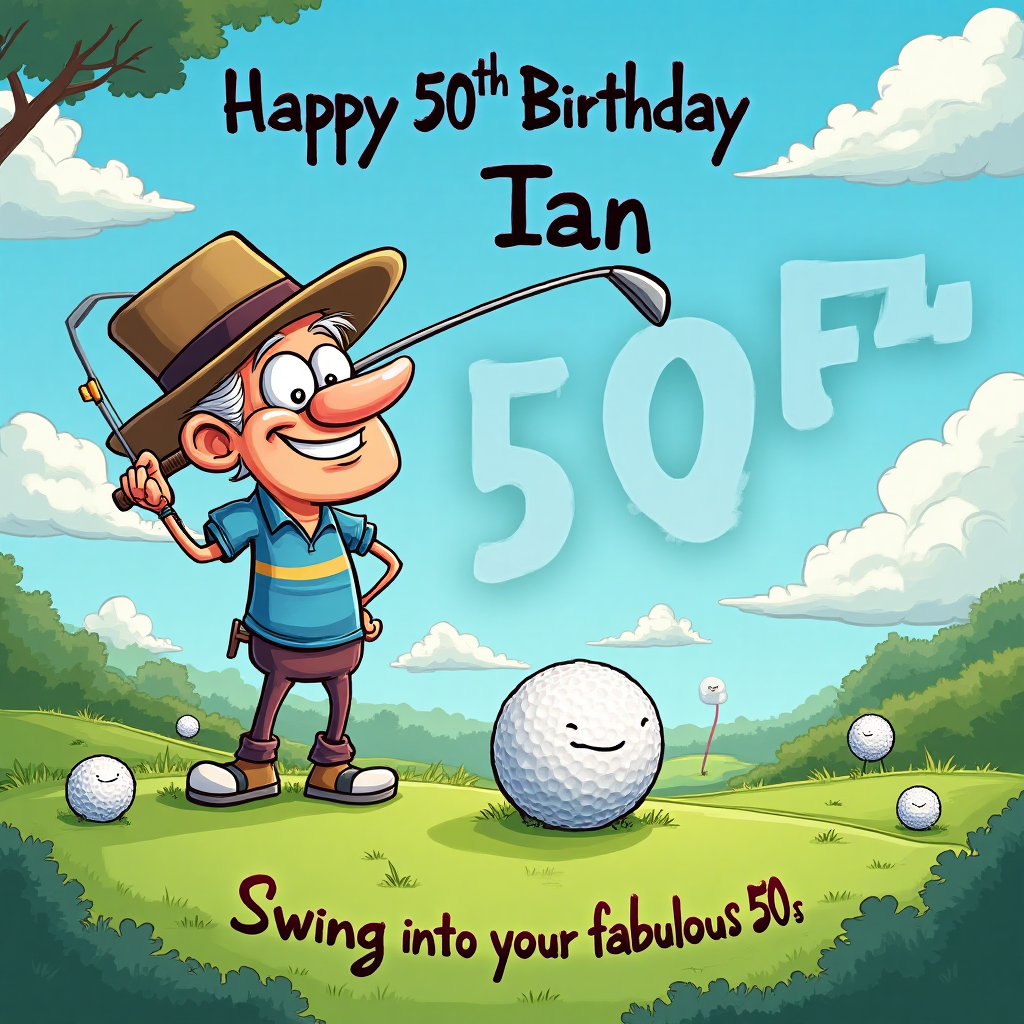 Golf, and Birthday Card