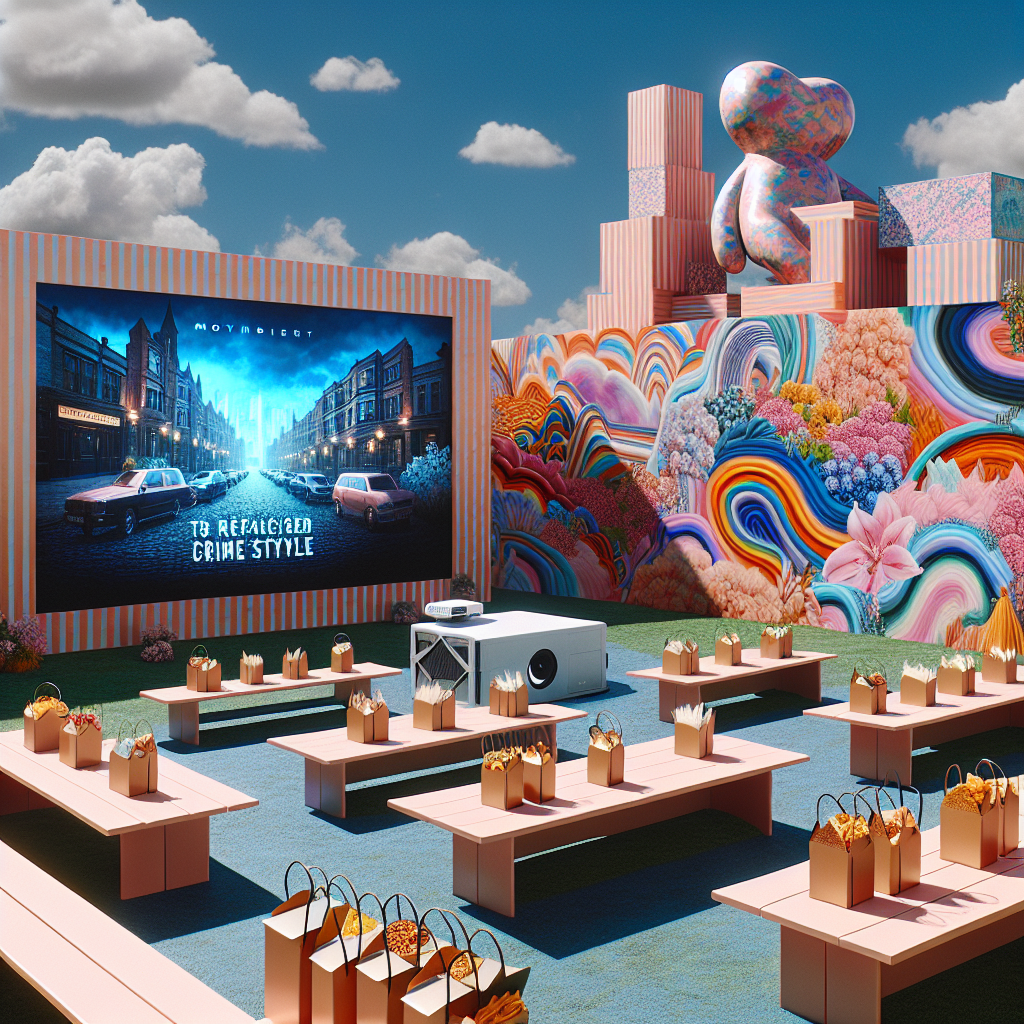 Imagine a vivacious outdoor scene under a clear azure sky, filled with the joys of Mother's Day. The setting is adorned with abstract art installations, combining elements of fanciful style and vibrant brush strokes, representing the multifaceted warmth of maternal affection. Within this art-infused space, there's a projector streaming intense crime documentaries, a tribute to testaments of real-world strength and perseverance. Not too far, a chic picnic table dotted with tastefully packaged takeaway boxes stands as a symbol of the comfort and convenience often extended by mothers.
Generated with these themes: Art, Fashion, Crime documentaries , Sunny weather , and Takeaway food.
Made with ❤️ by AI.