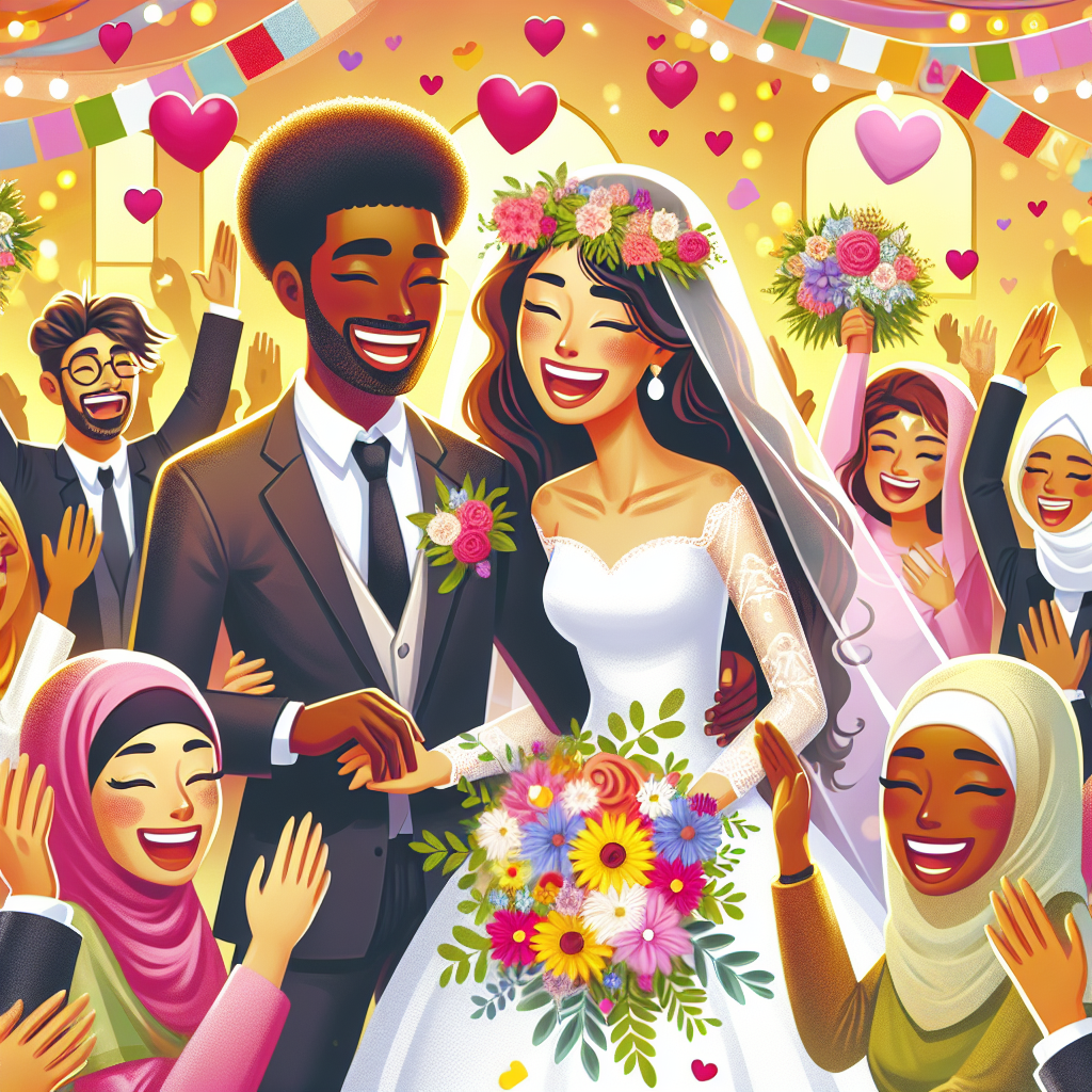 Flowers, Wedding, Friends, Hearts, Party, Celebrate, and Love Wedding Card