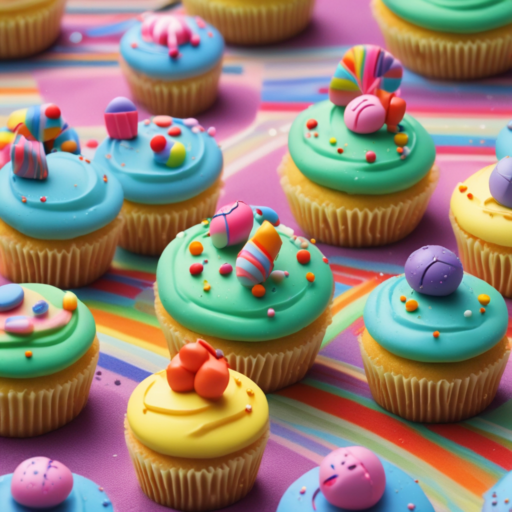 Realistic Cute, Create an image displaying realism where we can see freshly baked cupcakes decorated with miniature fondant rugby balls and shopping bags. The table these cupcakes rest on is covered by a pastel rug flaunting subtle rainbow shades. Each cupcake is sprinkled with a variety of colorful candies that mimic the glistening of raindrops, adding a layer of surreal beauty that is reminiscent of sweet, dewy mornings.
Generated with these themes: Cupcakes , Rugby, Shopping, Rainbows, and Sweeta.
Made with ❤️ by AI.