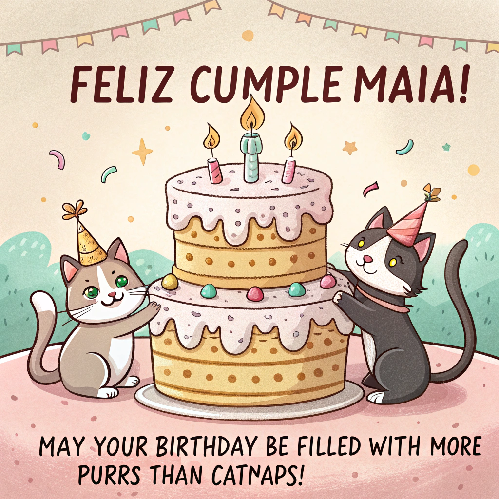 Cats, and Birthday Card