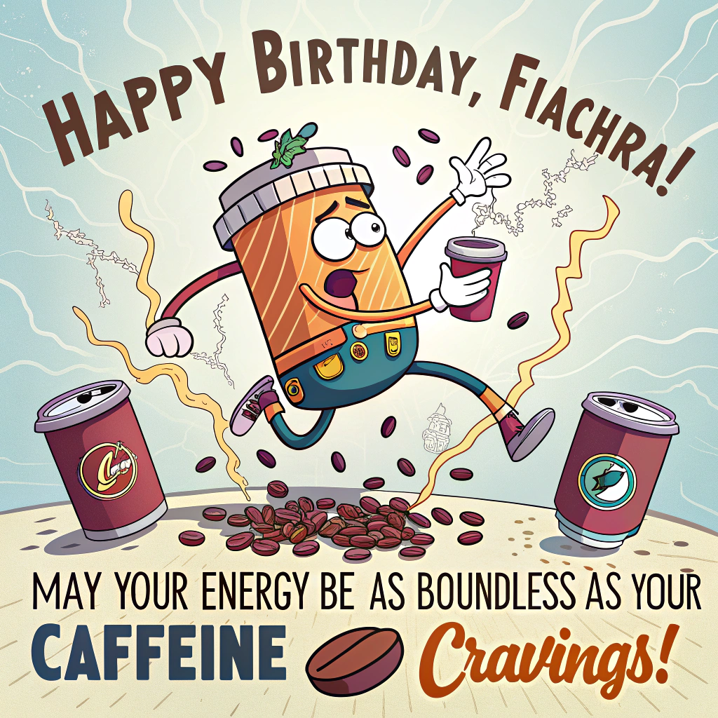 Coffee, Energy drinks , and Birthday Card