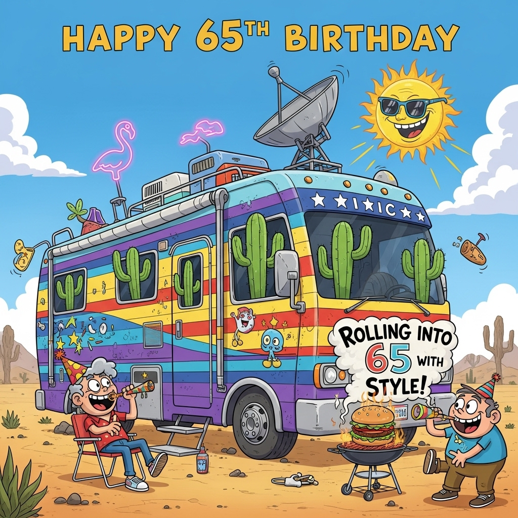 American motorhome, and Birthday Card