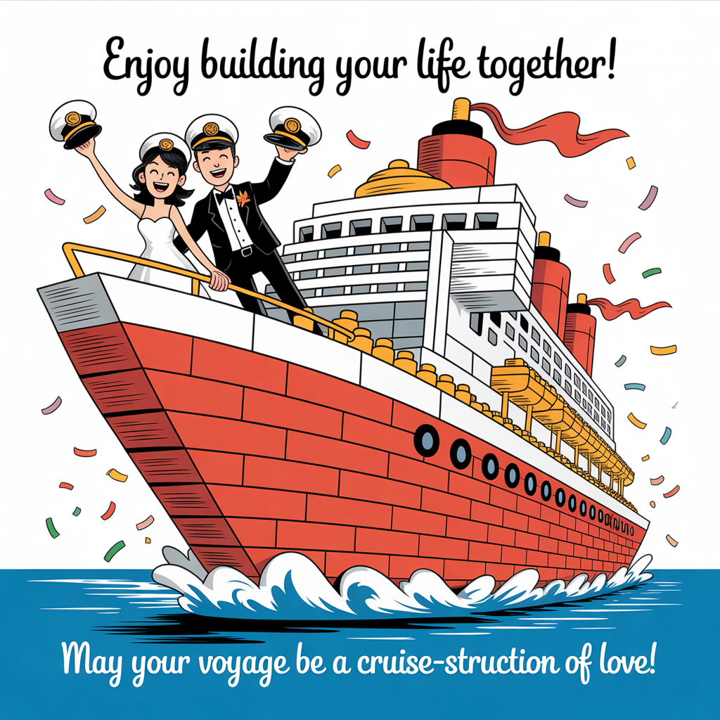 Wedding on a cruise ship, and Wedding Card