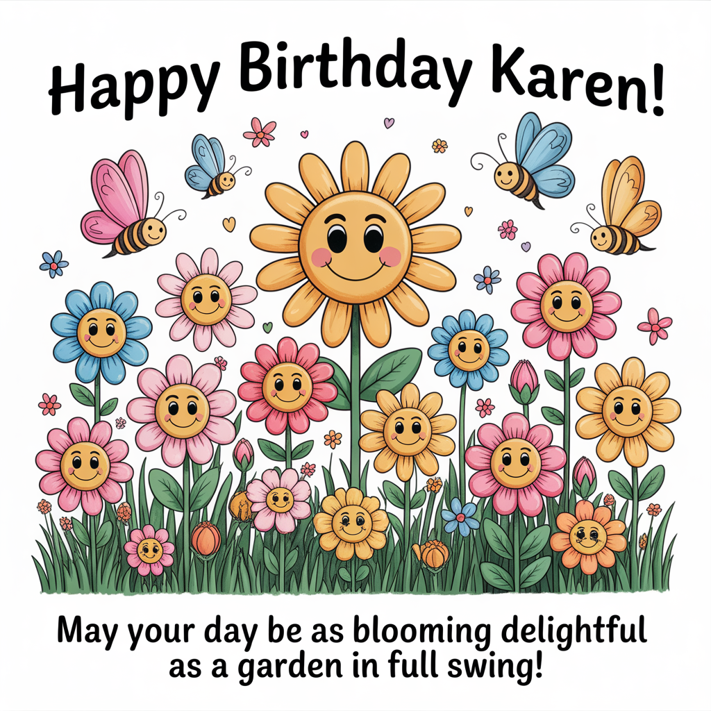 Flowers, and Birthday Card