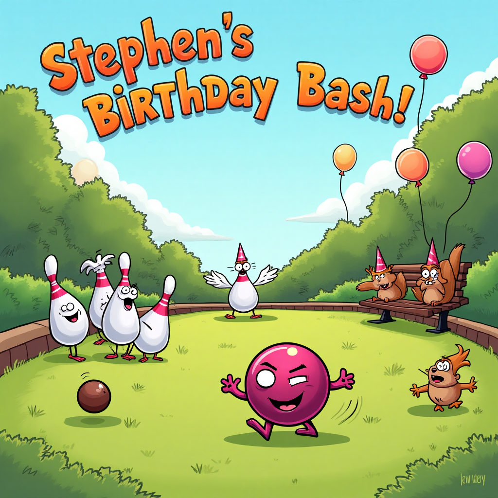 Lawn bowls , and Birthday Card
