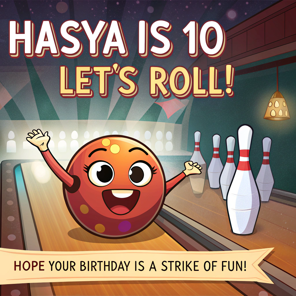 Bowling birthday party, , , and Birthday Card