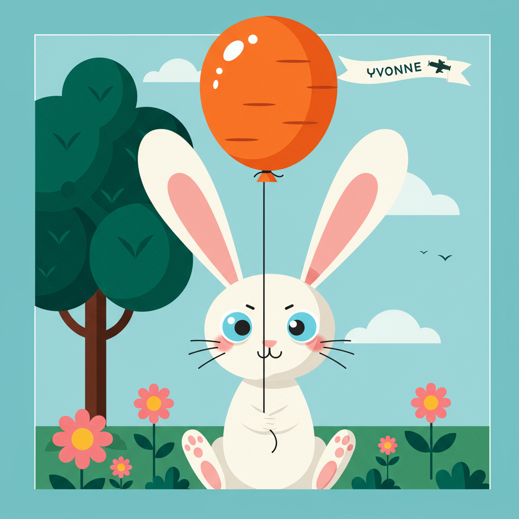 Rabbits Farewell Card