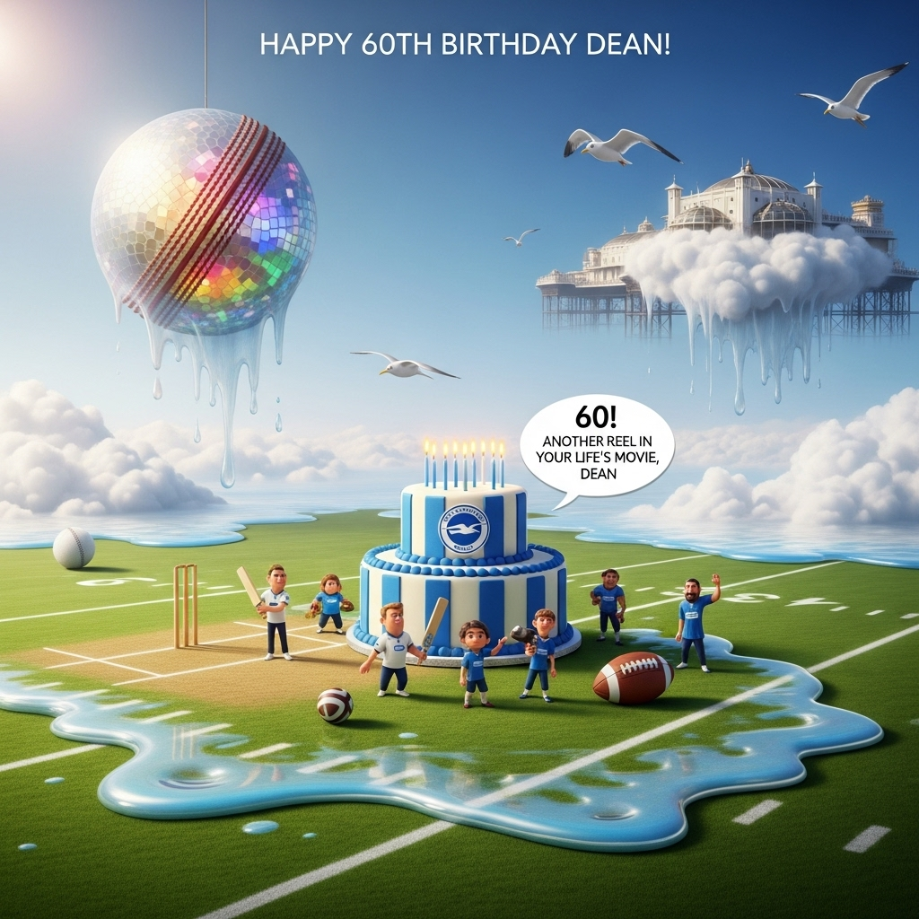 Brighton, Brighton and hove albion, Cricket, American football, Cake, Movies , 60th birthday , and Birthday Card