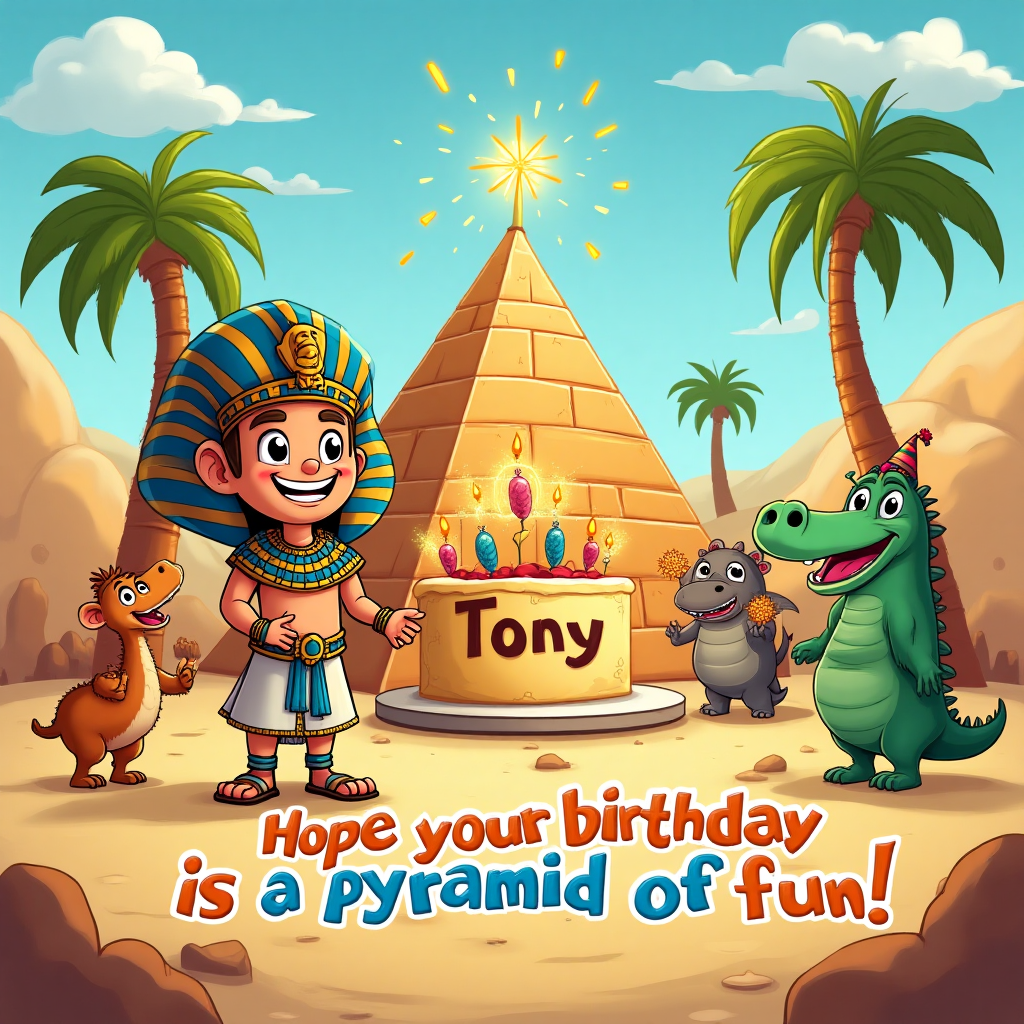 Egypt Ian themed , Sunbathing sunglasses beach , and Birthday Card
