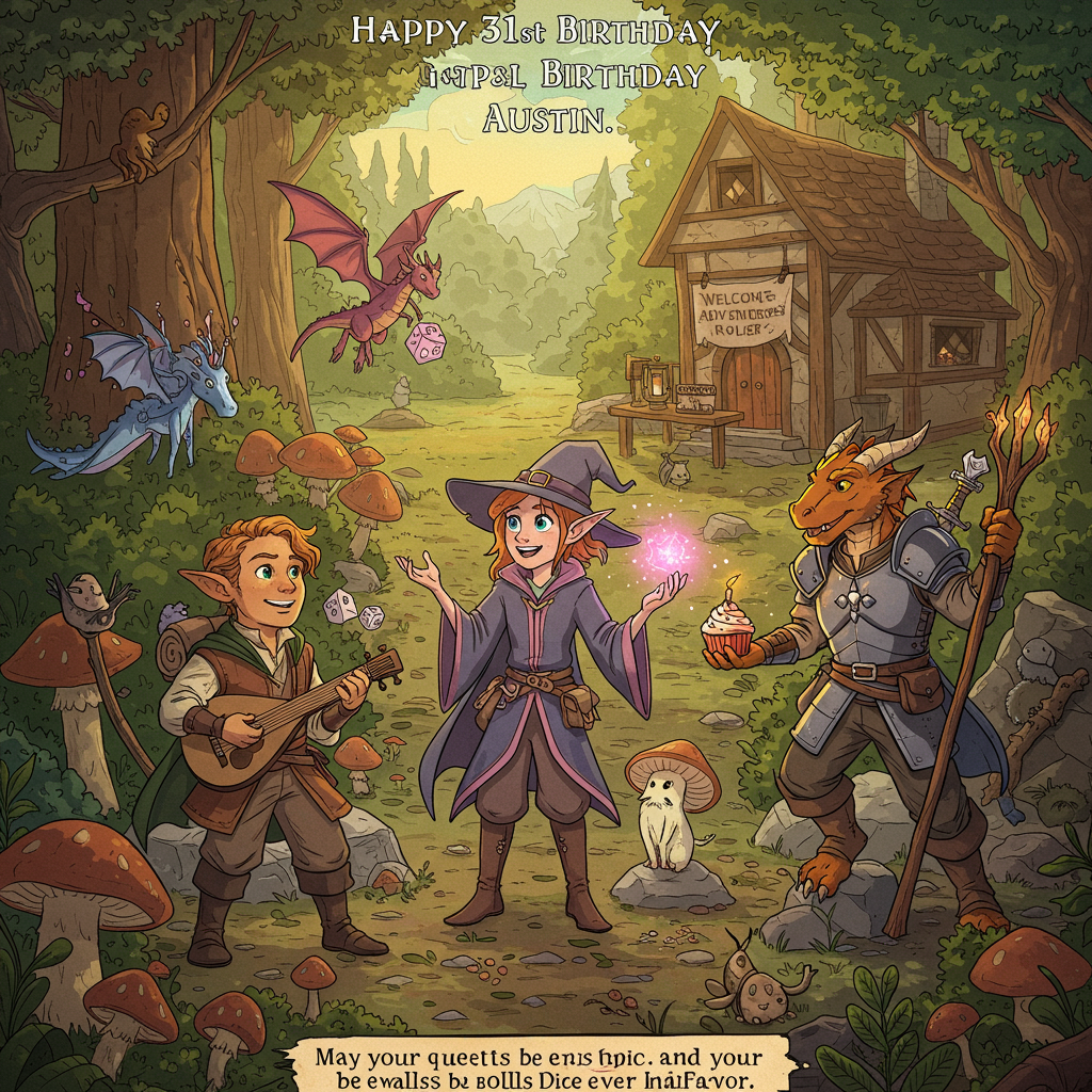 Critical Role, Dungeons and dragons, Friends, and Birthday Card