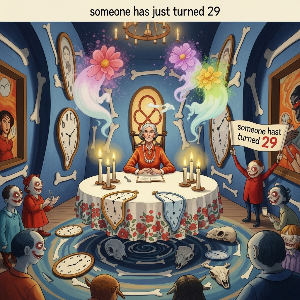Seance with georgia o'keeffe, and Birthday Card