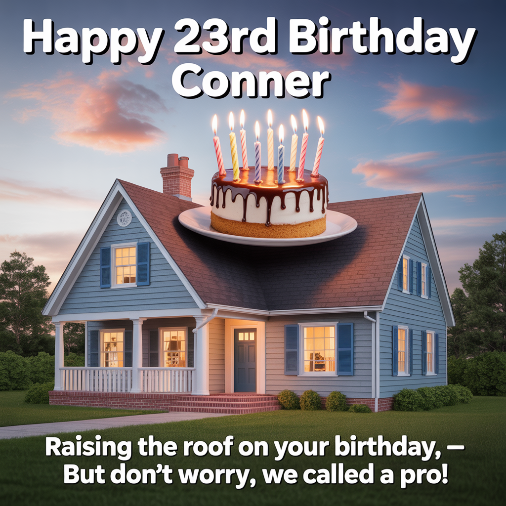 Roofing , and Birthday Card