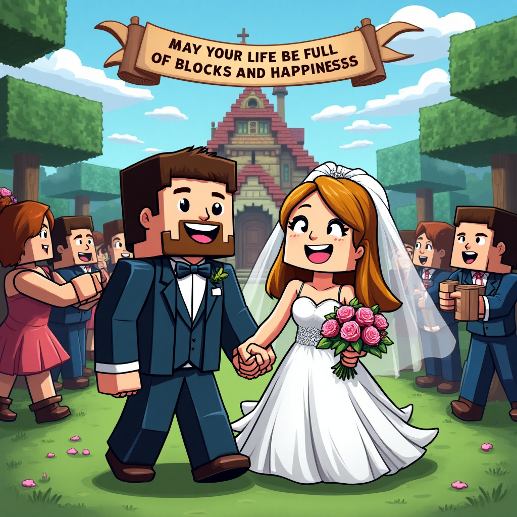 Minecraft , and Wedding Card