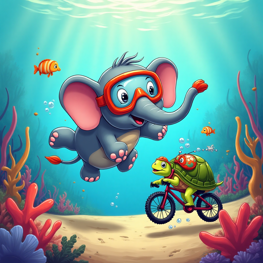 Scuba diving, Biking, and Birthday Card