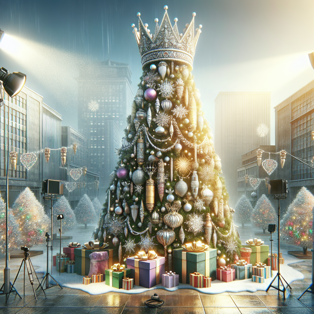 A heartwarming Christmas illustration features a magnificent giant Christmas tree at its heart, adorned with sparkling crown decorations, set against the vibrant backdrop of Manchester's Media City. Beneath the tree lie colorful presents, waiting to be opened. Cameras are strategically placed, hinting at a televised event, while festive Christmas crackers add a touch of traditional holiday cheer. Overhead, gentle sunbeams cascade through the scene, adding a natural warmth to the festive atmosphere.
Generated with these themes: Giant christmas tree with crown decorations on it, Presents, Manchester, Media city, Cameras, Christmas crackers, and Sunbeams.
Made with ❤️ by AI.