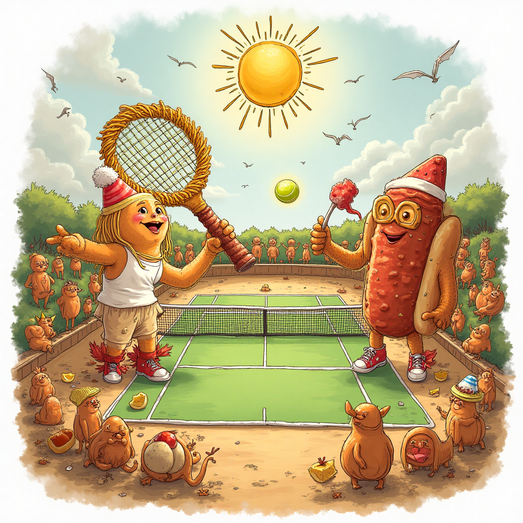 Tennis, Food, and Birthday Card