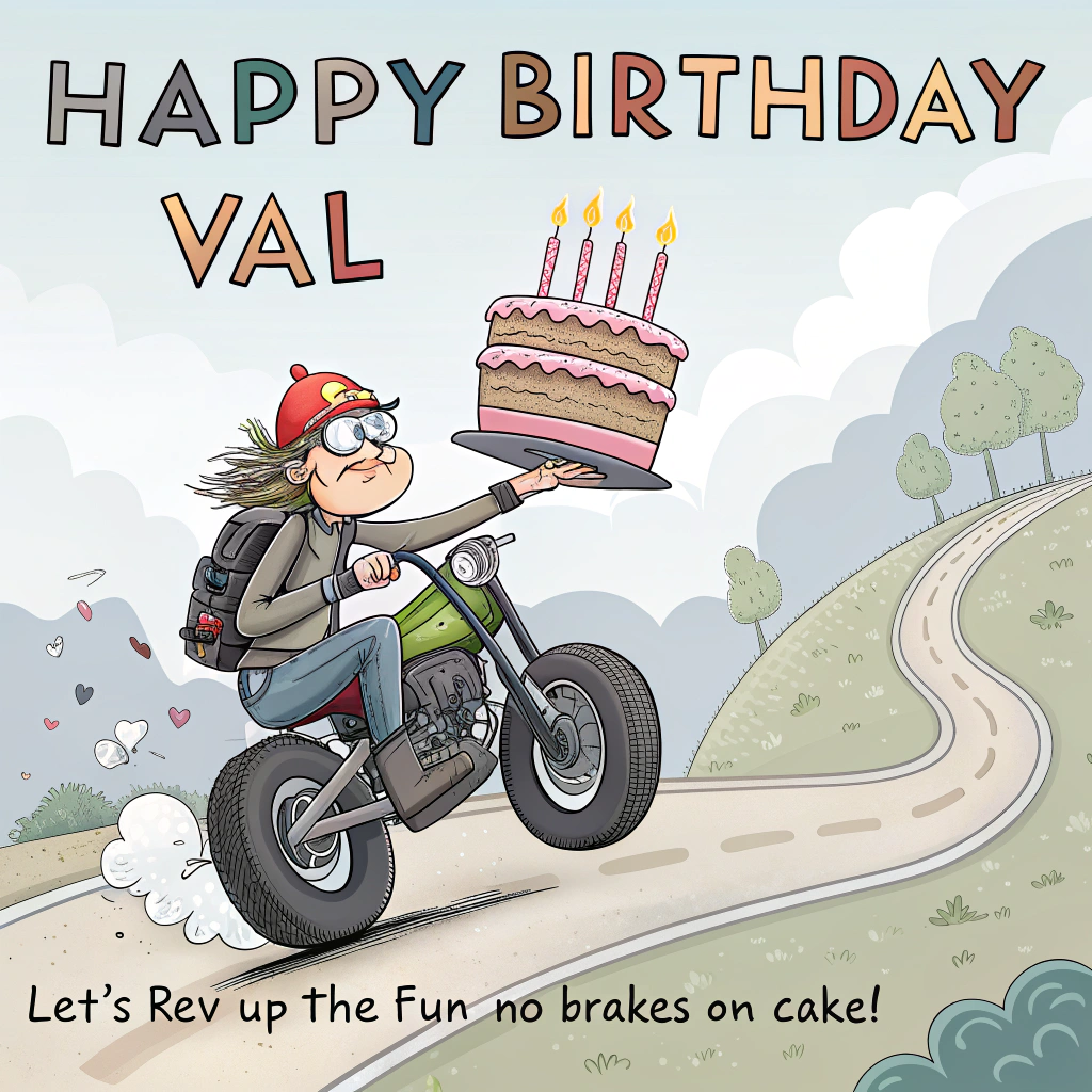 Motor Bikes, and Birthday Card