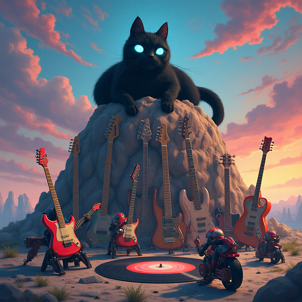 Gaming, rock music, black cats, motorbikes, and Birthday Card