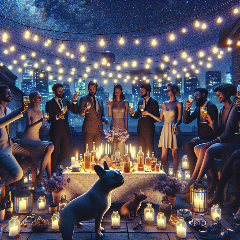 Parties, Rave, Rum, and French bulldog Birthday Card
