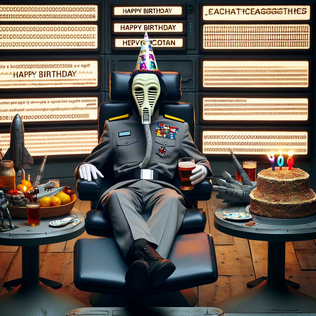 Farting, Beer, Star Trek , and Computers Birthday Card