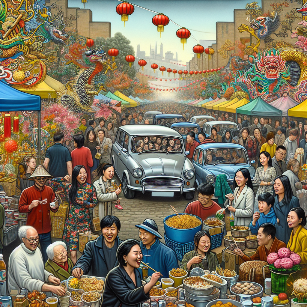 Imagine a vibrant and lively market scene imbued with the celebration of a birthday intertwined with Chinese tradition. Locals of various descents, including Caucasian, South Asian, and Hispanic, gather around festively adorned cars, their trunks overflowing with a multitude of eclectic goods. This scene echoes the vivacious spirit of a neighborhood car boot sale. In the backdrop, the scent of Chinese street food wafts through the air, featuring bao buns, noodles, and sweet tangyuan. Men and women, young and old, of diverse descents and genders, enjoy the gastronomic delights. Additionally, cultural elements such as paper lanterns and lucky knots abound, infusing authenticity into the celebration.
Generated with these themes: Chinese culture, Car boot sale, and Foodie.
Made with ❤️ by AI.