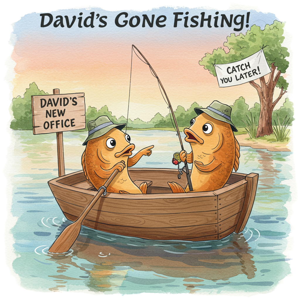 Fishing, and Farewell Card