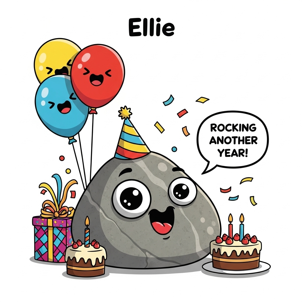 Pet rock, and Birthday Card