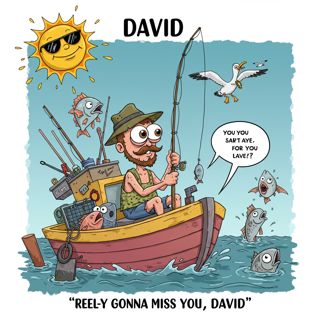 Fishing, and Farewell Card
