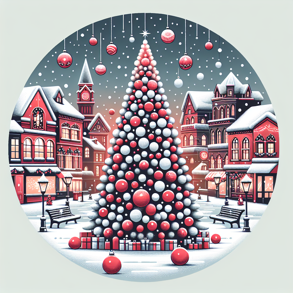 Vector image of a festive town square where it's snowing, with the town Christmas tree decorated in Coca-Cola themed ornaments.
Generated with these interests: Snow, Coca cola, and Christmas tree.
Made with ❤️ by AI.