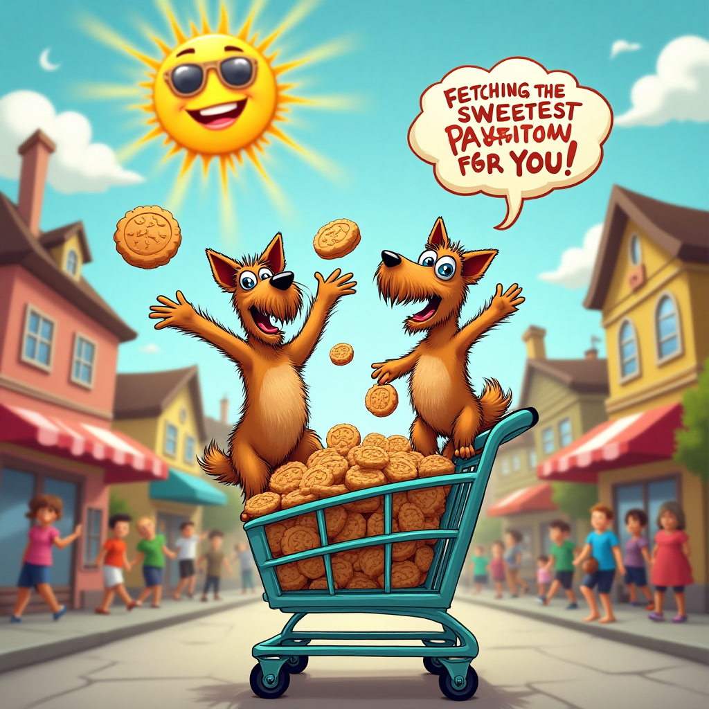 Scottish terriers, Cookies, Sun, Shopping, and Birthday Card