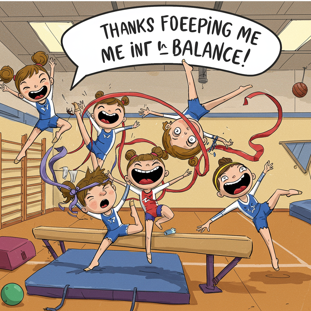 Gymnastics, and Thank-you Card