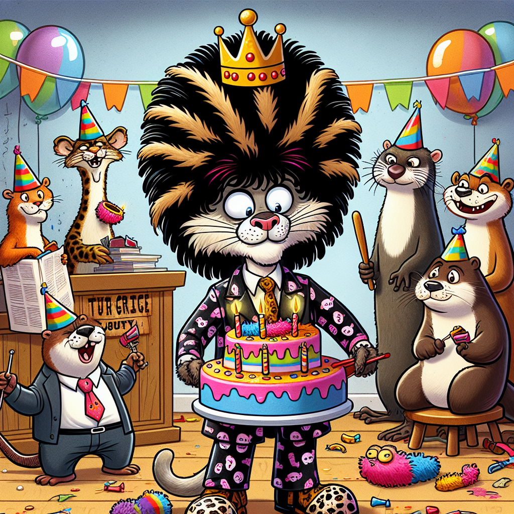 Cats, Otters , Joe exotic, and True crime Birthday Card