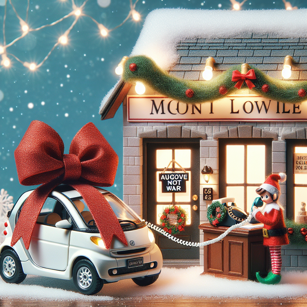 Make love not war, The office, Receptionist, Phone assistant, and Mini Cooper Christmas Card