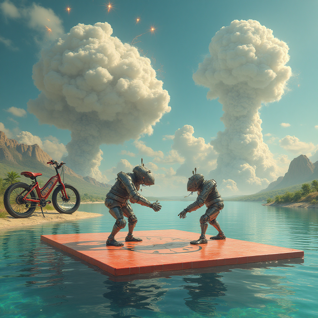Judo, nuts and bolts, electric bike, and Birthday Card